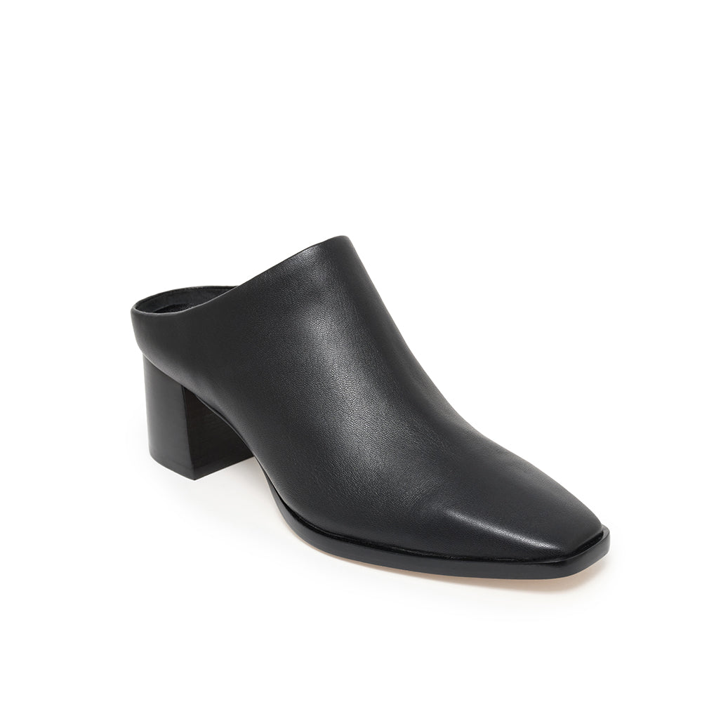 Daniella Shevel Jolene Slip On Mule in Black Angle View