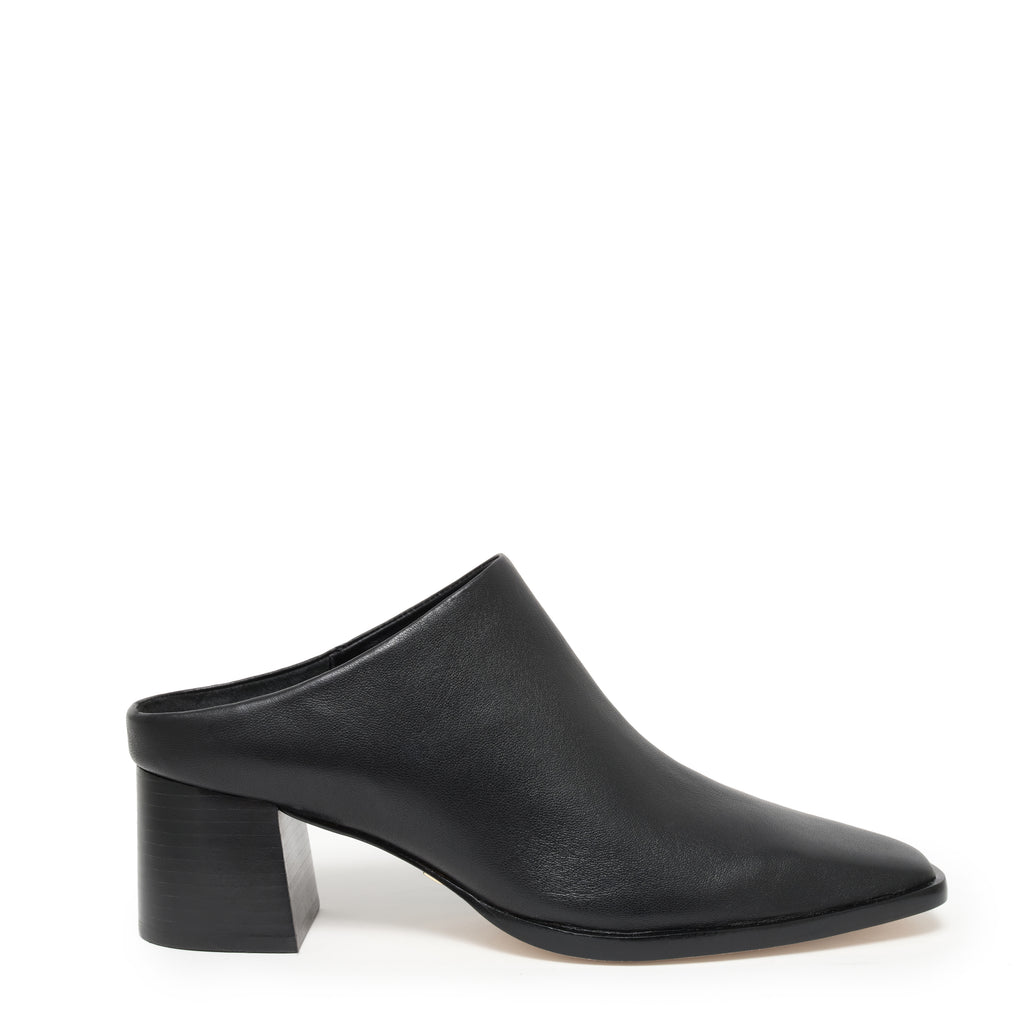 Daniella Shevel Jolene Slip On Mule in Black Side View