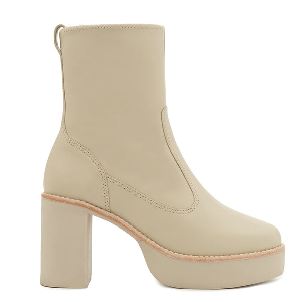 Louis Vuitton Aspen Platform Ankle Boot Beige. Size 36.5